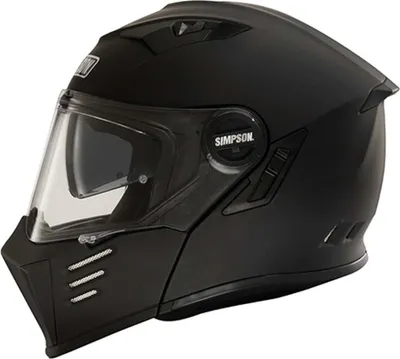 Zdjęcie produktu dla Kask z klapką Simpson Darksome Solid 06, czarny matowy, L (60)