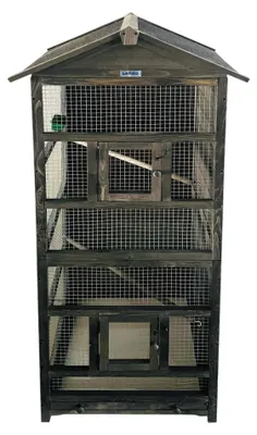 Immagine prodotto di Lendo Online Aviary 70x57x165 cm Legno di pino grigio