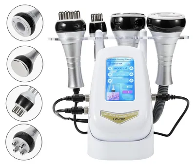 Obrázok produktu pre Kozmetický prístroj 4 v 1 – RF, ultrazvuk, EMS pre tvár a telo – spevnenie pokožky – vibračná masáž – 220 V, zástrčka EU – 4 v 1