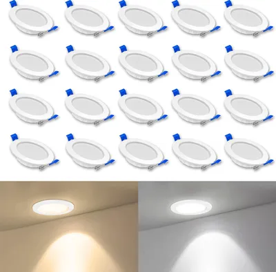 Produktbild von XINZI 20 x 5W LED Einbauleuchte  LED Deckenspot LED Einbauspot LED Spot Einbauleuchten Spotlight LED Deckenstrahler - Kaltweiß
