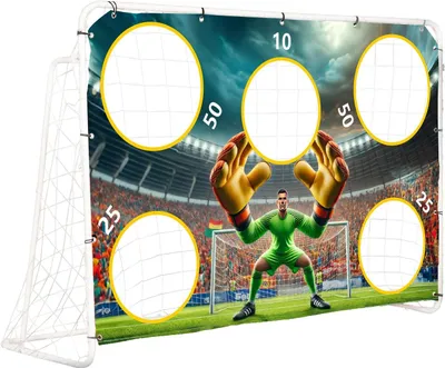 Image de But d'entraînement de football avec film cible 180x122 cm MultiGarden