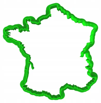 Produktbild von Cookie Monster Mapa Francji 2 Förmchen für Kekse Frankreich