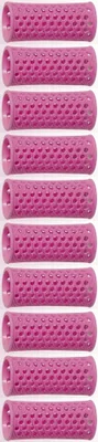 Productafbeelding van SIBEL watergolfkruller - platte kruller - kruller voor krullen - 27 mm, roze, 10 stuks.