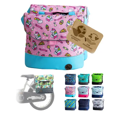 Produktbild von BAMBINIWELT Gepäcktasche, Gepäckträgertasche für Fahrrad, Fahrradtasche für Kinder, wasserabweisend, Modell 20