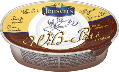 Image de Jensens Wild Pate Pâté de gibier avec viande de cerf à tartiner 80g