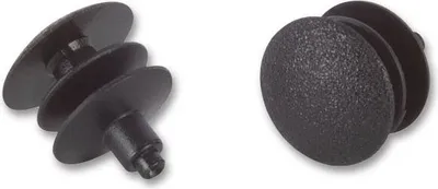 Produktbild von Rohrabschlussstopfen rund 12 mm schwarz VE 50 fix-o-moll