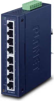 Produktbild von PLANET 8-Port 10/100/1000T Industrial Gigabit Ethernet