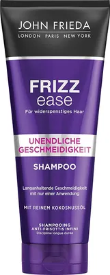 Produktbild von John Frieda Frizz Ease Unendliche Geschmeidigkeit Shampoo  mit reinem Kokosnuss-Öl - reinigt sanft das Haar 250 ml