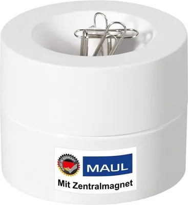 Image de MAUL Distributeur d'agrafes MAULpro plastique acier métal 7.3 x 7.3 x 6 cm blanc