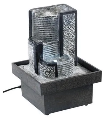 Produktbild von Zimmerbrunnen "Himmelstreppe" mit Pumpe und LED, ca. 18 cm