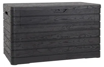 Produktbild von Koll Living Gartenbox 'Nora' 970 Liter | aus Kunststoff, Anthrazit | 147 x 83 x 85 cm | Aufklappbare Front | UV- und witterungsbeständig