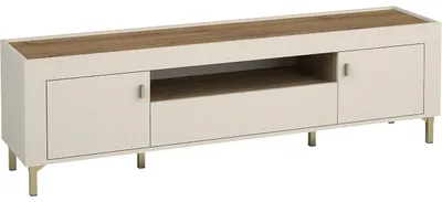 Produktbild von TV Lowboard MOSSO 08, kaschmir, 177x52x40 cm, stehend oder hängend montierbar