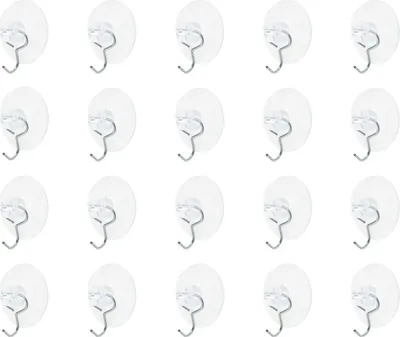 Immagine prodotto di Set di appendiabiti da parete trasparenti 20 pezzi