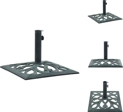 Produktbild von vidaXL Sonnenschirmständer Grün 12 kg 49 cm Gusseisen -  Sonnenschirmständer