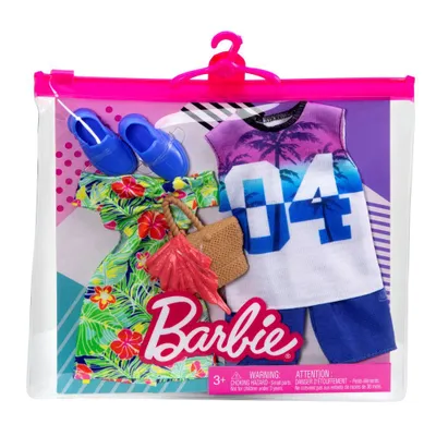 Produktbild von MATTEL Barbie-Kleidungsset Ken+Barbie HBV72