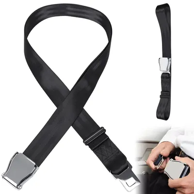 Image de Solidchoice - Extenseur de ceinture de sécurité réglable pour avions, de 20 à 200 cm