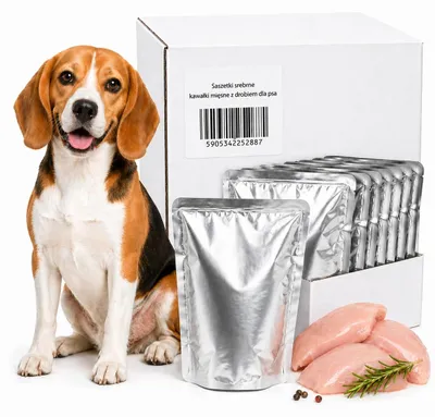 Produktbild von Psie Smaki | Nassfutter für Hunde - 10x500g - Geflügel - Fleischstücke - 5 kg