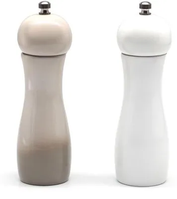 Obrázek produktu pro Dva mlýnky na sůl a pepř, sada mlýnků na sůl a pepř, sada mlýnků na bylinky, keramické mlýnky, mlýnky na sůl a pepř, 17 × 4,7 cm