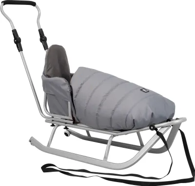 Produktbild von Kunert ROCKER Schlitten für Kinder Schlitten mit Lehne I Babyschlitten Kinderschlitten I Rückenlehne Schlitten Baby Schlitte + Schlafsack