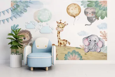Obrázok produktu pre DECO WALLS Fototapeta do detskej izby Safari - výnimočná odolnosť XXL 148x220 cm
