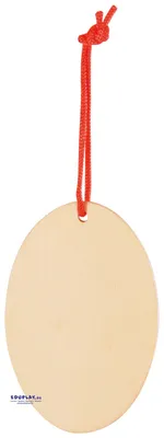 Produktbild von EDUPLAY 210290 Anhänger Osterei blanko, natur (6er Pack)
