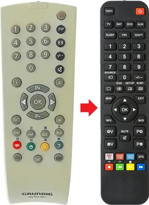 Produktbild von Fernbedienung passend für GRUNDIG LCD387510TOP
