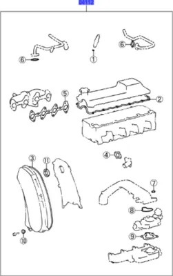 Produktbild von TOYOTA 4Runner Hilux Land Cruiser Kopfdichtungssatz 04112-67022 OE