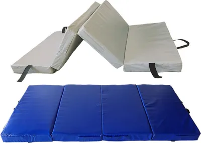 Produktbild von Universal Bodenmatte 200x100x10 cm Sportmatte Kinder Weichbodenmatte 4-teilig klappbar Farbe: Blau