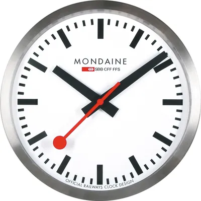 Produktbild von Mondaine A990.CLOCK.11SBC Wanduhr rot Ø 25 cm