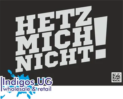 Produktbild von Aufkleber / Autoaufkleber - JDM / Die cut / Auto / OEM - Hetz mich nicht! - 210x160mm silber - Heckscheibe / Heckscheibenaufkleber
