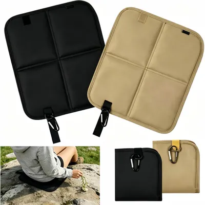 Produktbild von 2er Set Sitzkissen Outdoor Faltbar, Thermo Komfort&wasserdicht, Sitzmatte für ideale Befestigung am Rucksack, Ultraleicht&kompakt für Camping,Wandern