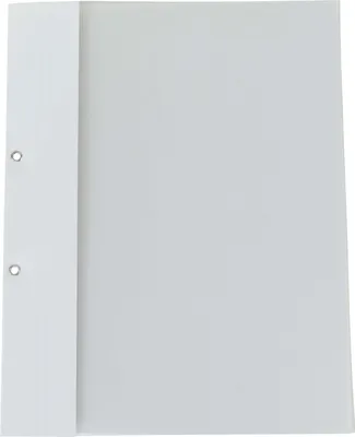 Produktbild von Berichtsmappe Chromolux weiß 100erPack 2fachgeöst silberne Ösen Folie