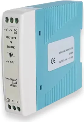 Zdjęcie produktu dla Teltonika PR3PDNP0, Wewnętrzna, 100-240 V, 50-60 Hz, 20 W, 12 V, AC na DC