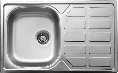 Obrázek produktu pro 1-bowl steel sink with drainer