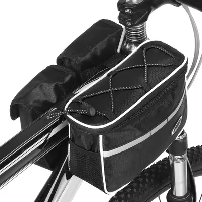 Produktbild von Lixada Cycling Bike Top Tube Bag mit Regenschutz Wasserdichtes Mountainbike Frontrahmen Packtasche Pack
