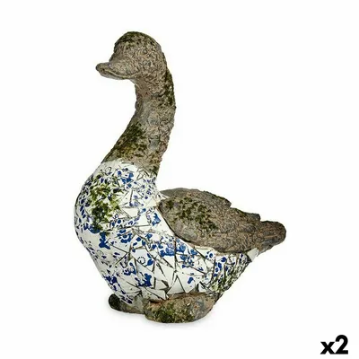 Obrázek produktu pro Dekorativní zahradní figurka kachny z polyesterové pryskyřice 17 x 42 x 40 cm (2 kusy)