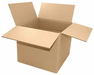 Produktbild von 1x Faltkarton  400x400x(200)-350mm mit variabler Höhe 2-wellig braun