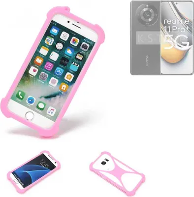 Produktbild von K-S-Trade Handy Hülle kompatibel mit Realme 11 Pro+ Schutz Hülle Bumper Silikon Schutz Hülle Cover Case Silikoncase Silikonbumper TPU Softcase