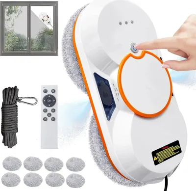 Zdjęcie produktu dla Robot do czyszczenia szyb, siła ssania 3800 Pa, pilot zdalnego sterowania, tak, 80 W