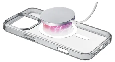 Image de CELLULARLINE Cellularline Gloss Mag - iPhone 16 Pro Max Etui magnétique pour la recharge et la fixation au chargeur MagSafe