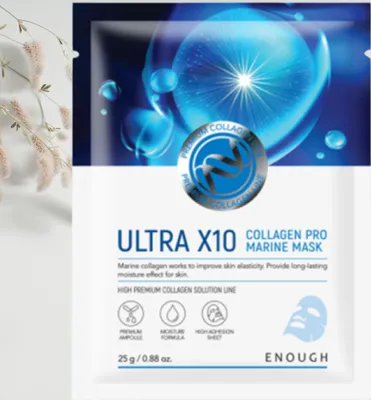 Obrázok produktu pre ENOUGH - Premium Ultra X10 Collagen Pro Marine Mask - prmiov kolagnov maska - 25 g