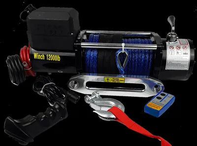 Produktbild von Berger u. Schröter Profi-Seilwinde 12 V, 10800 kg mit Synthetikseil