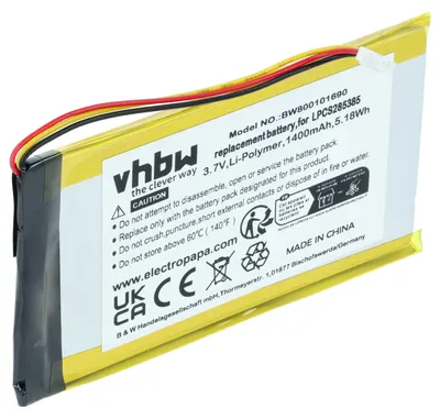 Produktbild von vhbw Akku kompatibel mit Creative Labs Zen Vision M, M 30GB MP3-Player Musik Player (1400 mAh, 3,7 V, Li-Ion)