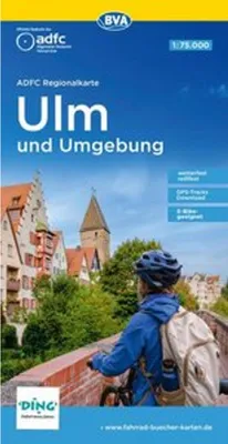 Produktbild von ADFC-Regionalkarte Ulm und Umgebung, 1:75.000, mit Tagestourenvorschlägen, reiß- und wetterfest, E-Bike-geeignet, GPS-Tracks-Download