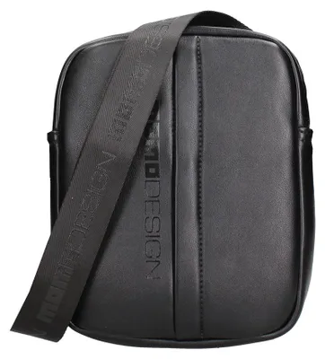 Immagine prodotto di Momo Design, portafoglio da cintura, colore nero, materiale: poliuretano, chiusura con zip, dimensioni: 25x20x5 cm
