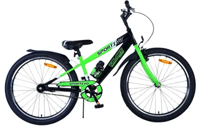 Produktbild von Volare Sportivo Kinderfahrrad - Jungen - 24 Zoll - Schwarz Grün