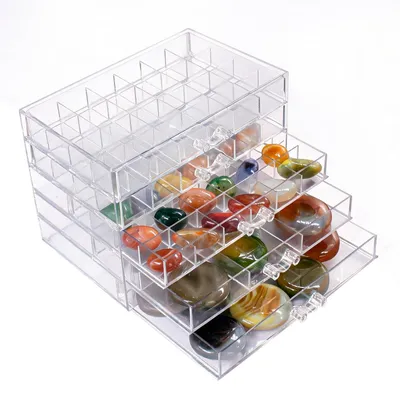 Image de Solidchoice - Vitrine de présentation pour 5 figurines, avec 84 compartiments, idéale pour les collectionneurs