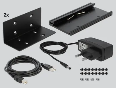 Obrázek produktu pro DeLOCK 64070, USB 2.0, RS-232, USB 2.0, 0,4608 Mbit/s, Černá, Kov, 1,2 m