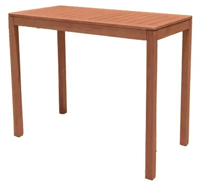 Produktbild von Bartisch NIKLAS - Eukalyptus Natur 100x60x120cm | Bistrotisch Stehtisch Bartheke