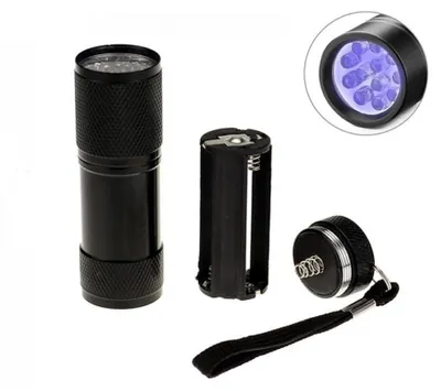 Image de Lampe de poche UV à 9 LED, lampe noire, projecteur UV